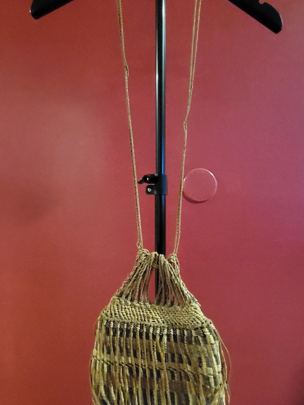 Handwoven Olive Green Macramé Shoulder Bag